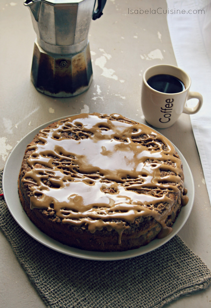 Mocha Coffee Cake with Espresso Glaze