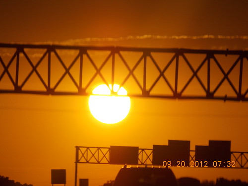 sunset red orange sun real highway raw bright freeway unedited