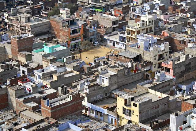 Ariel view of the city of Jaipur, India