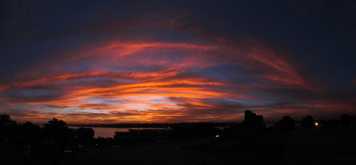 sunset panorama egypt aswan komombo