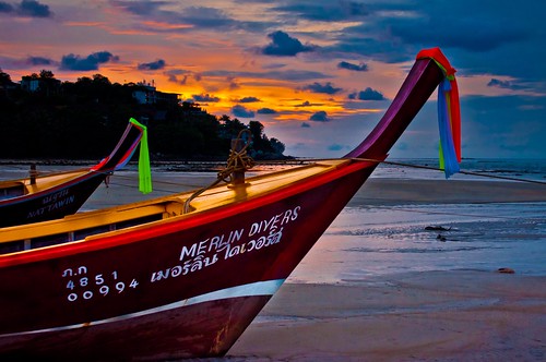 light sunset sea sky beach clouds thailand boat nikon phuket lightroom kamala d5000 blinkagain bestofblinkwinners blinksuperstars