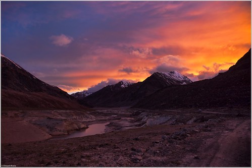 sunset orange india canon landscape dusk leh indus ladakh jammukashmir 5dmarkii