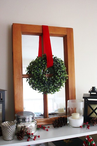 Fabric Scrap Garland and our Christmas Mantel 2012 - Life at Cloverhill