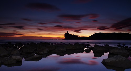 sunset mar agua torre cloudy nubes puestadesol ocaso rocas piedras charco tamronspaf1750mmf28xrdiiildasphericalif xarco