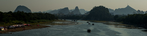china city mountains water river landscape boats guilin creativecommons yabbadabbadoo