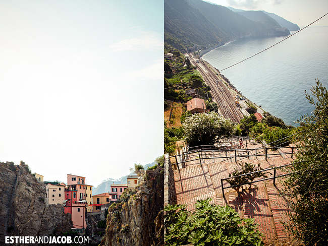 stairs from train station in Corniglia | Cinque Terre Italy | Travel Photography