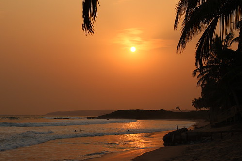 africa sunset holiday beach coast day atlantic ghana 2013 anomabu blinkagain pwpartlycloudy