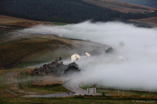 niebla fog paisaje landscape asturias españa 2016