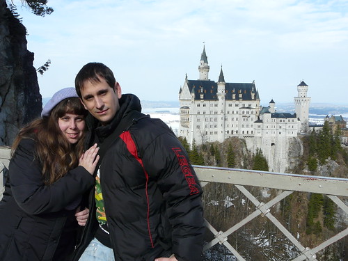 Con Rebeca en el Castillo de Neuschwanstein