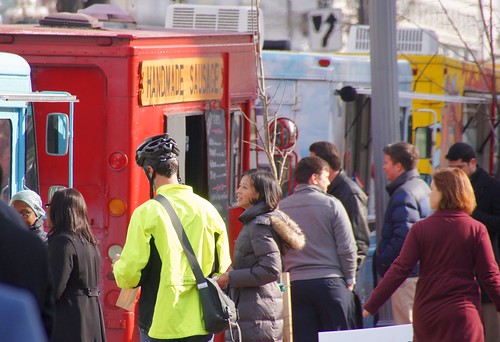 customers at the food truck