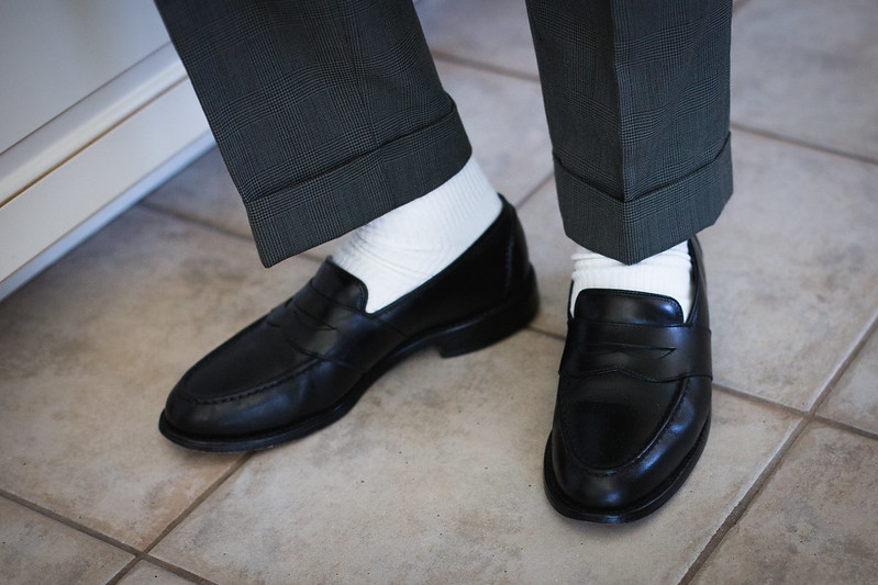 Image result for white socks dress shoes