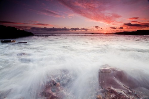 ocean morning sea seascape sunrise dawn coast scotland dundee angus north scottish montrose arbroath auchmithie