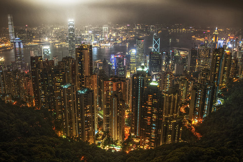 百万ドルの夜景 in 香港　Victoria Peak
