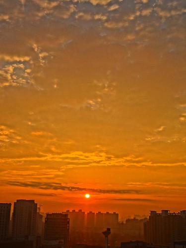 china morning sky orange sun nature sunrise day shanghai hdr 121214
