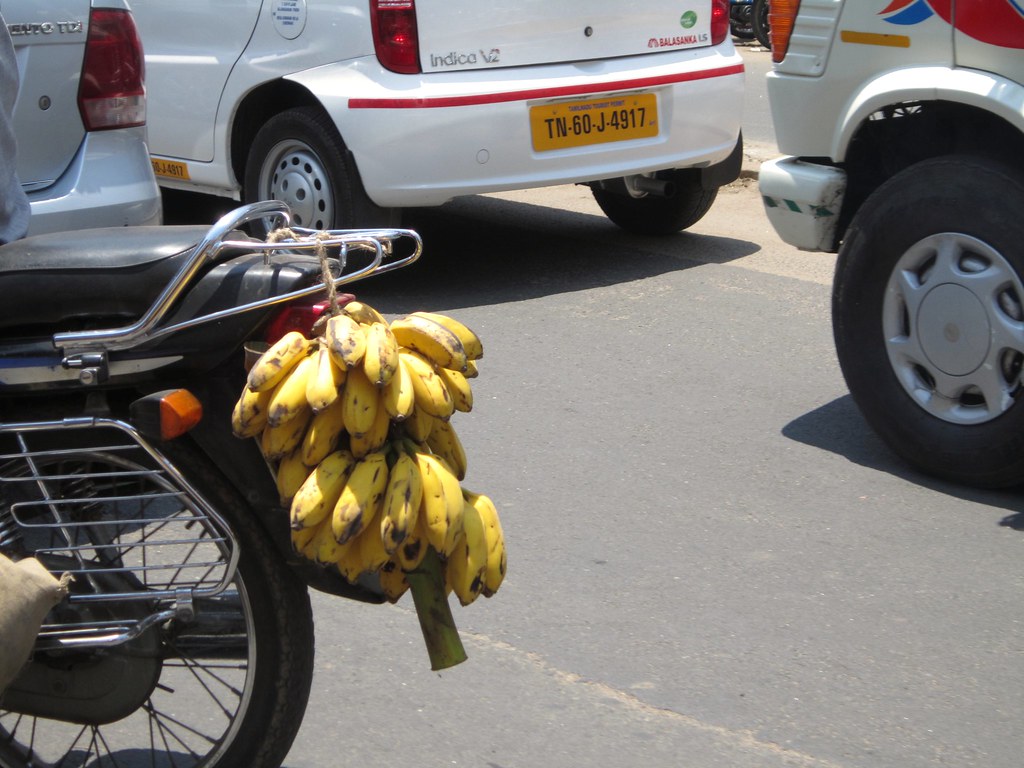 bananas on a bike