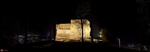 castle night canon eos switzerland ticino exposure view shot panoramic unesco di bellinzona svizzera castello notte sasso corbaro 60d