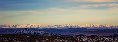 sunset panorama snow mountains landscape glassmountains