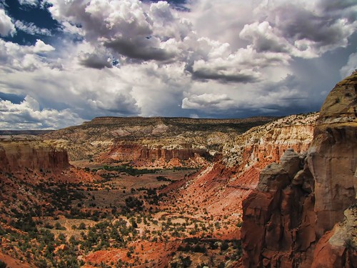 newmexico clouds day cloudy redrock abiquiu ghostranch kitchenmesa lgos2012