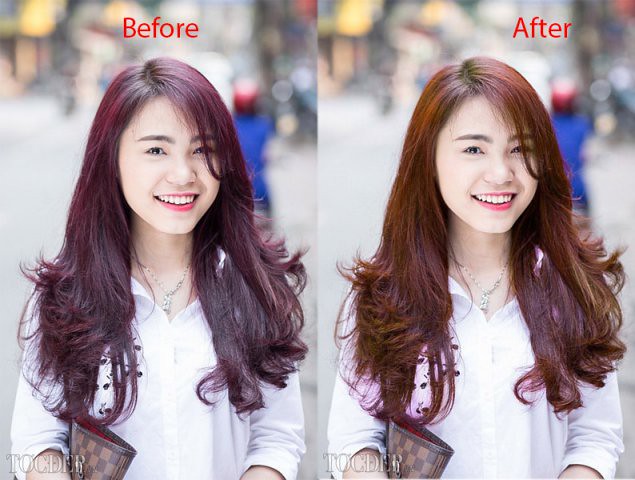 Cách thay đổi màu tóc bằng photoshop  Aphoto