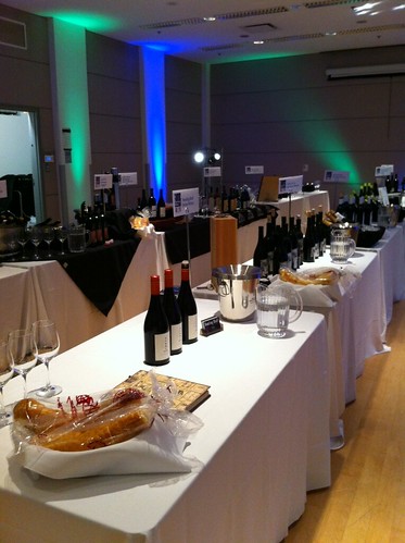 The wines await post-debate! #grapedebate #fb