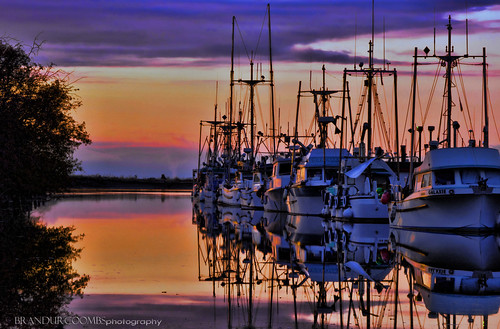 sunset canada water boats bc britishcolumbia sunsets richmond historic hdr steveston 2012 kx brandur explored
