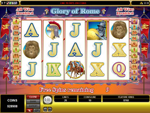 Glory of Rome Free Spins
