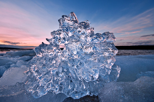 winter sunset sky ice up frozen crystal dusk michigan upperpeninsula lakesuperior munising picturedrocksnationallakeshore