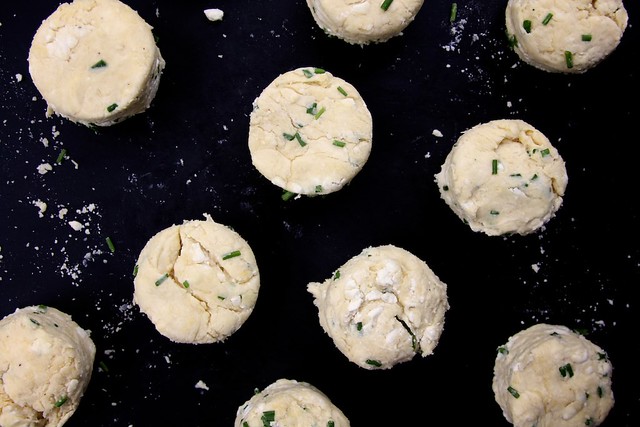 Feta and Chive Sour Cream Scone