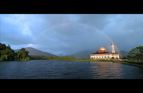 panorama nature landscape nikon stitch mosque malaysia rainbows tamron stitched dq pelangi 2712 kualakubu huluselangor teratak d300s darulquranjakim annamir tasikdq masjiddq tasikhuffaz muktasyaf huffazlake qousuqozah 27122012 27disember dqarulquran vigilantphotographersunite vpu2 vpu3 vpu4 vpu5 vpu6