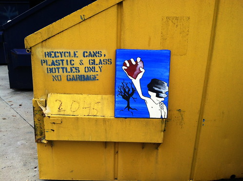 streetart love graffiti garbage heartache tampafl iphone4