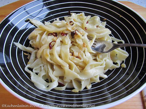Eiklarnudeln aglio e olio (2)
