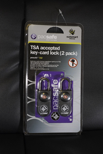 pacsafe TSA accepted key-card lock (2 pack)