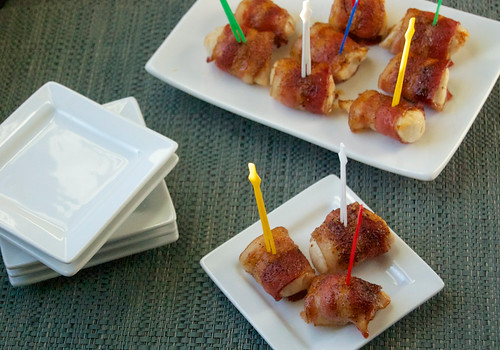Sweet and Spicy Bacon-Chicken Bites