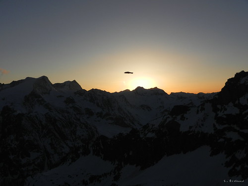 sunset mountain alps