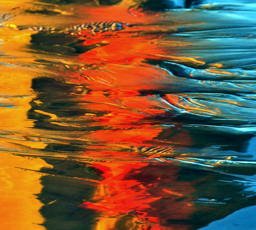 california sunset red abstract reflection green wet colors yellow reflections photography colorful sandiego glue lajolla ripples southerncalifornia impressionistic scrippspier wetsand