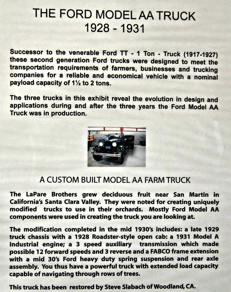 ford model requirements