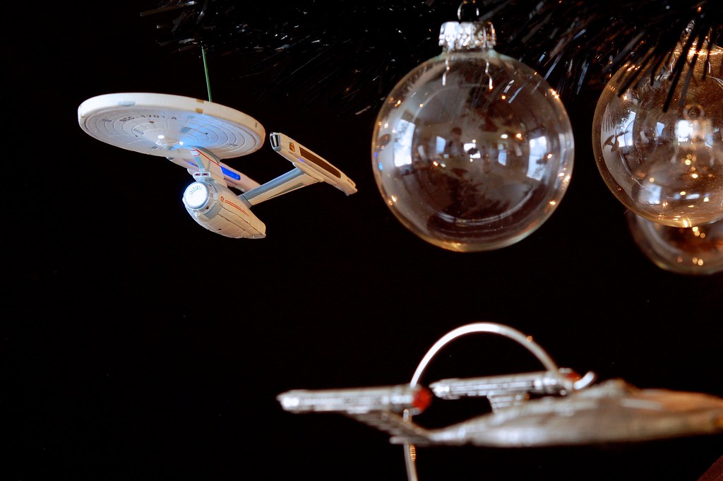 USS Enterprise-A On The Star Trek Christmas Tree 2012