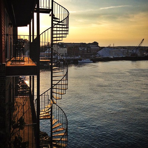 sun stairs golden newengland newhampshire nh portsmouth spiralstaircase sunet iphone drocpsu iphoneography instagram iphone4s