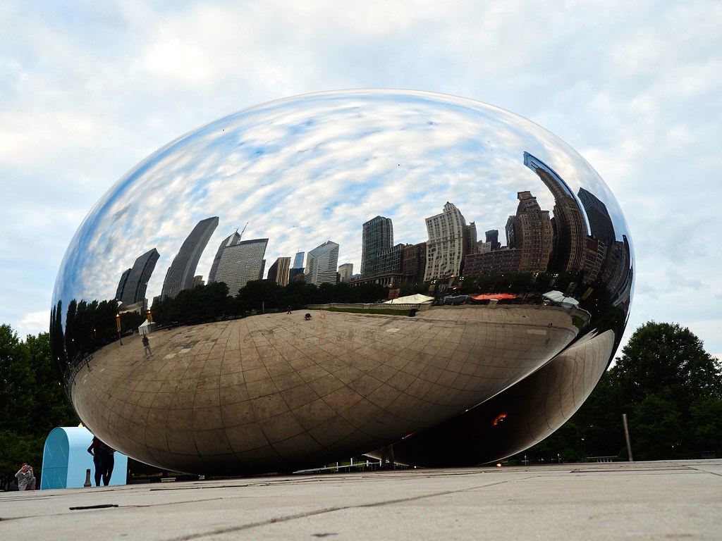The 'bean' in Chicago, officially called the 'Cloudgate'