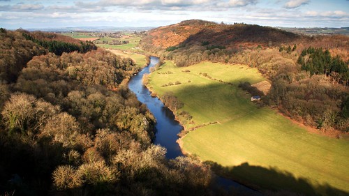 water river landscape border valley viewpoint wye symondsyat