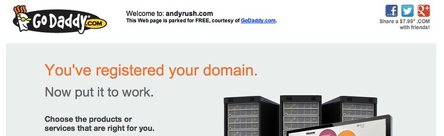 andyrush.com godaddy parked page