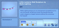 Little Lanterns Wall Sculpture by Wells Lighting