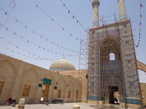 Mesquita Jameh no centro historico de Yazd no Irao