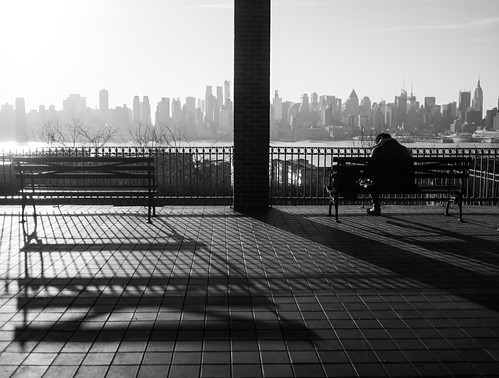 morning usa newyork reflection skyline america pen sunrise waiting shadows olympus pamelaross epl5