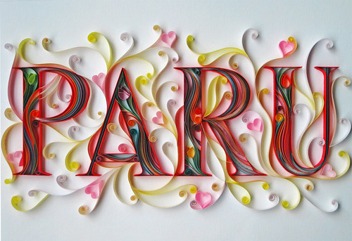 quilled-name-paru