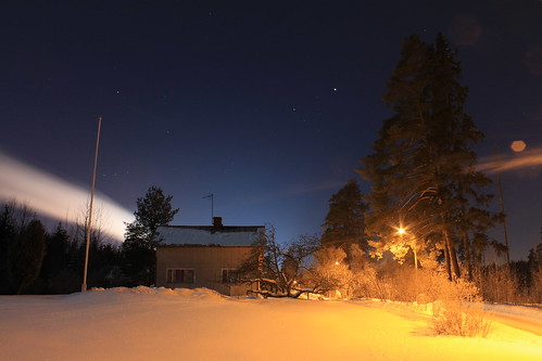longexposure winter night finland tuusula laurilaurén