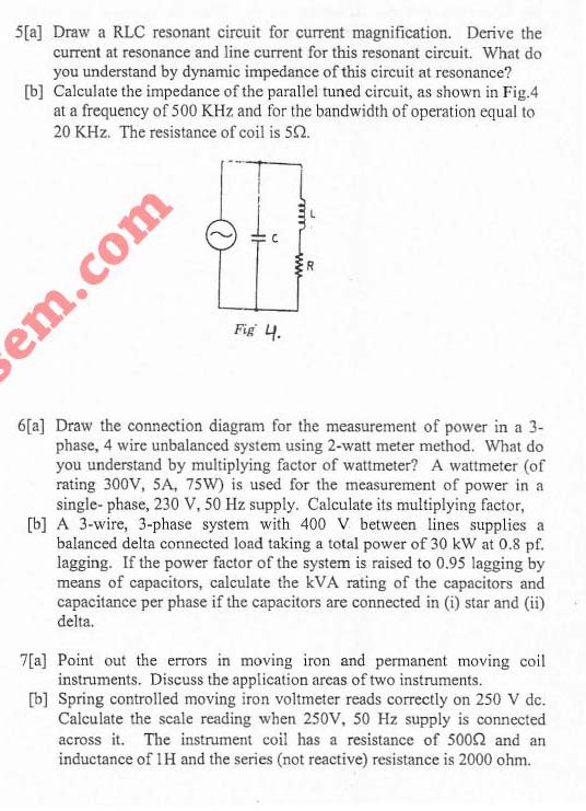 NSIT Question Papers 2008 – 2 Semester - End Sem - COE-EC-EE-IC-111