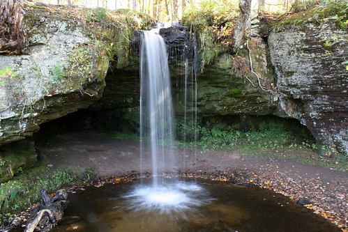 nature water creek train waterfall stream michigan au timeexposure cave