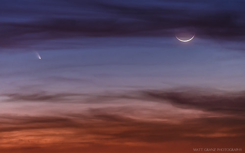 sanfrancisco california sunset moon night clouds twilight dusk bayarea comet panstarrs