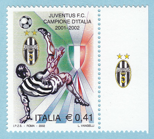 juventus campione d'italia stamp 2001-2002